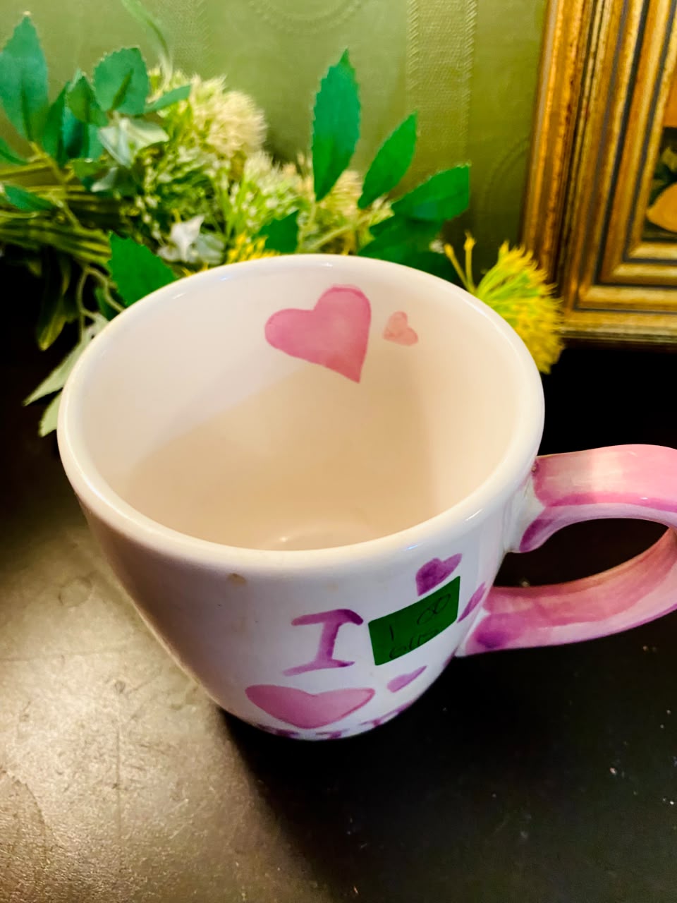 Pink “I Love Mum” Ceramic Mug 5 Inch Heart Design