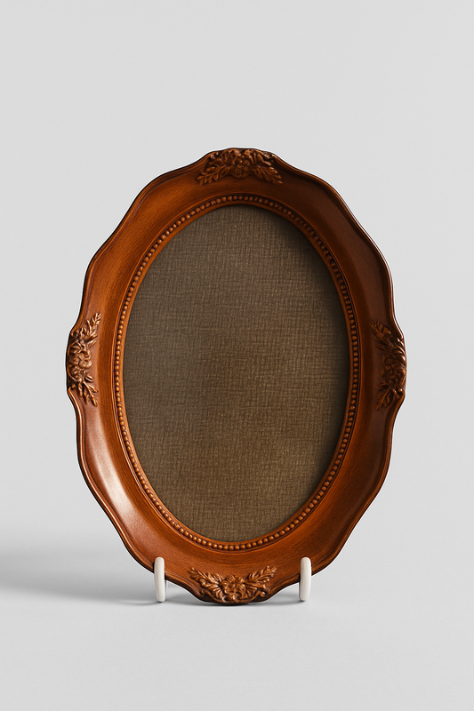 Victorian Wooden Vintage Ornate Oval Picture Photo Frame – Antique Style Home Décor
