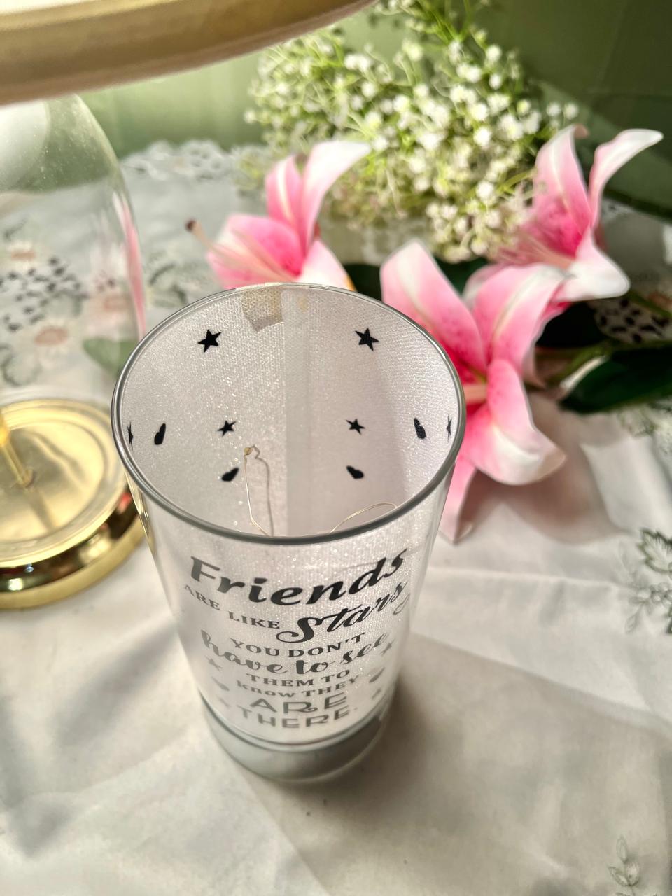 Friendship Quote Decorative LED Lamp – Approx. 8 Inch