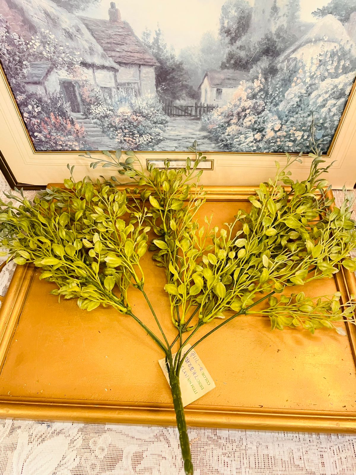 Green Artificial Foliage Fern Spray 20"