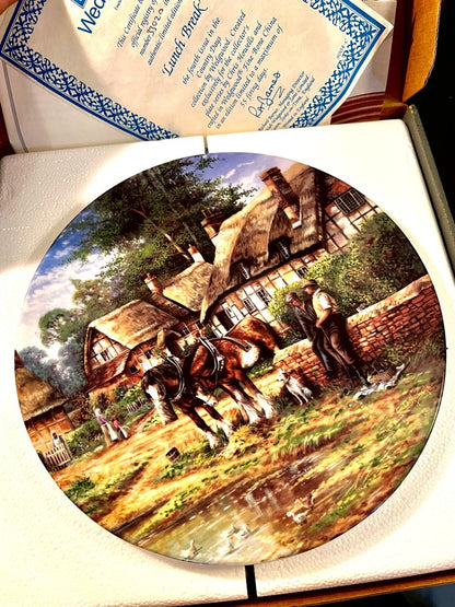 Wedgwood Boxed Country Days Village Pond Plate 20 cm
