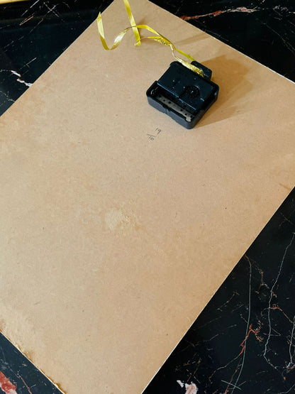 Vintage Teddy Bear Wall Clock – Floral Cottage Kitchen Artwork