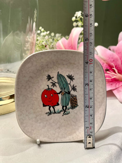 Fieldings Gaiety Grill Vegetable Decorative Plate 4.5 in