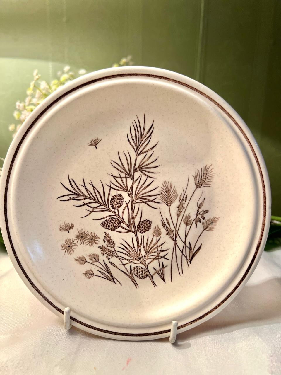 Pinewood Grindley 10-Piece Botanical Quarter Plates 6.5 in England