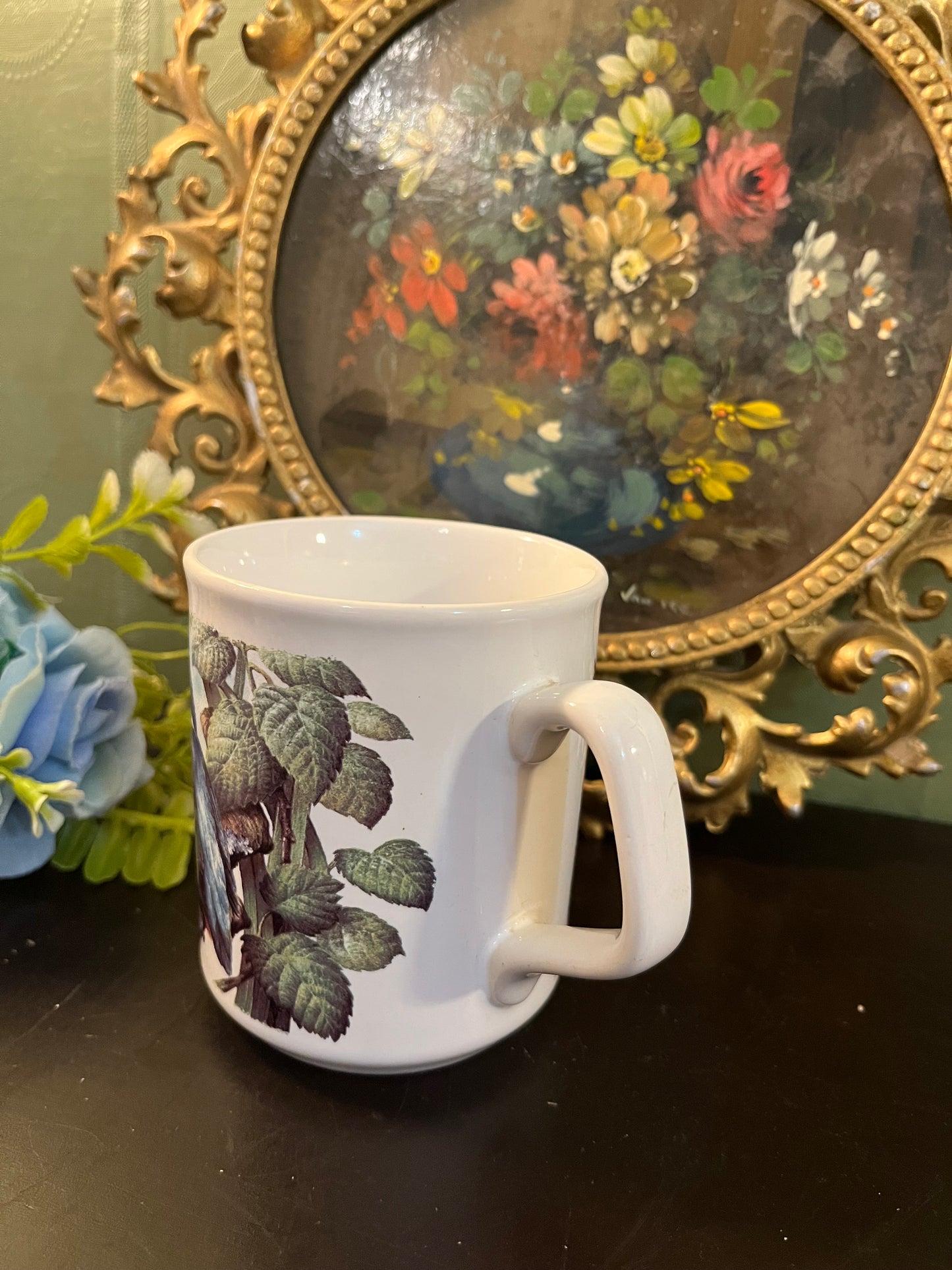 Vintage Kingfisher Bird Ceramic Mug