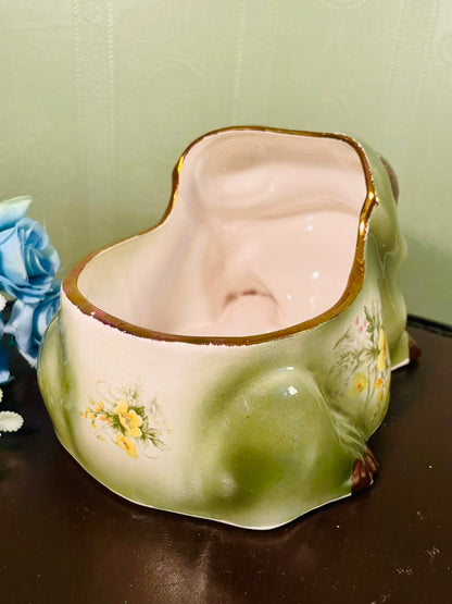 Vintage Ceramic Frog Planter – 7 Inch