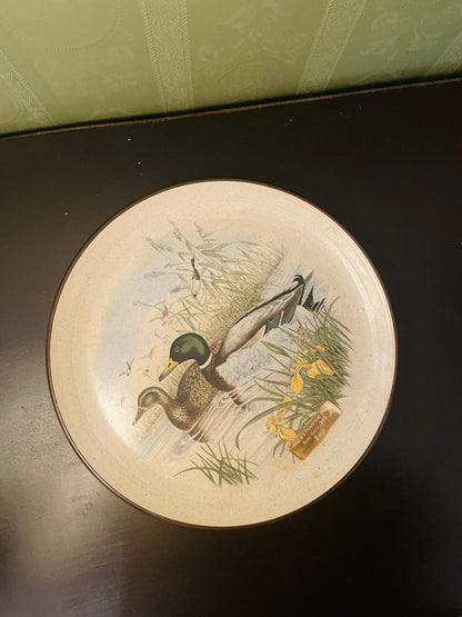 Purbeck Pottery Mallard Wildfowl Series Plate 10"