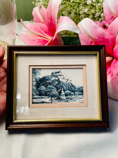 Vintage Edinburgh Framed Print – 6.25 Inch