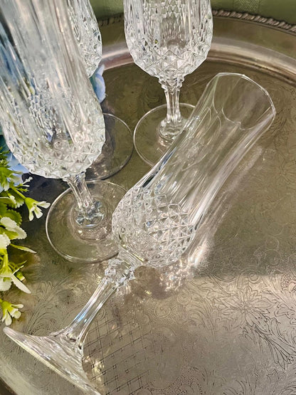 Vintage Crystal Goblets Set of 4 – 21 cm