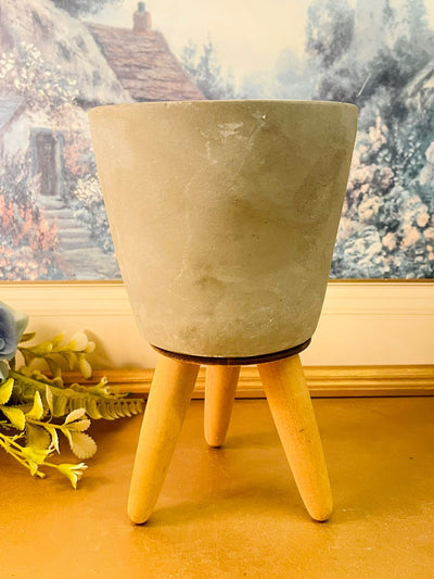 Concrete Tripod Planter Minimal Modern Plant Pot