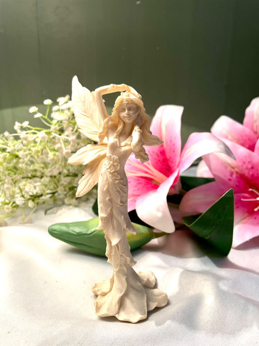 Ivory Fairy Figurine with Wings – 6 in