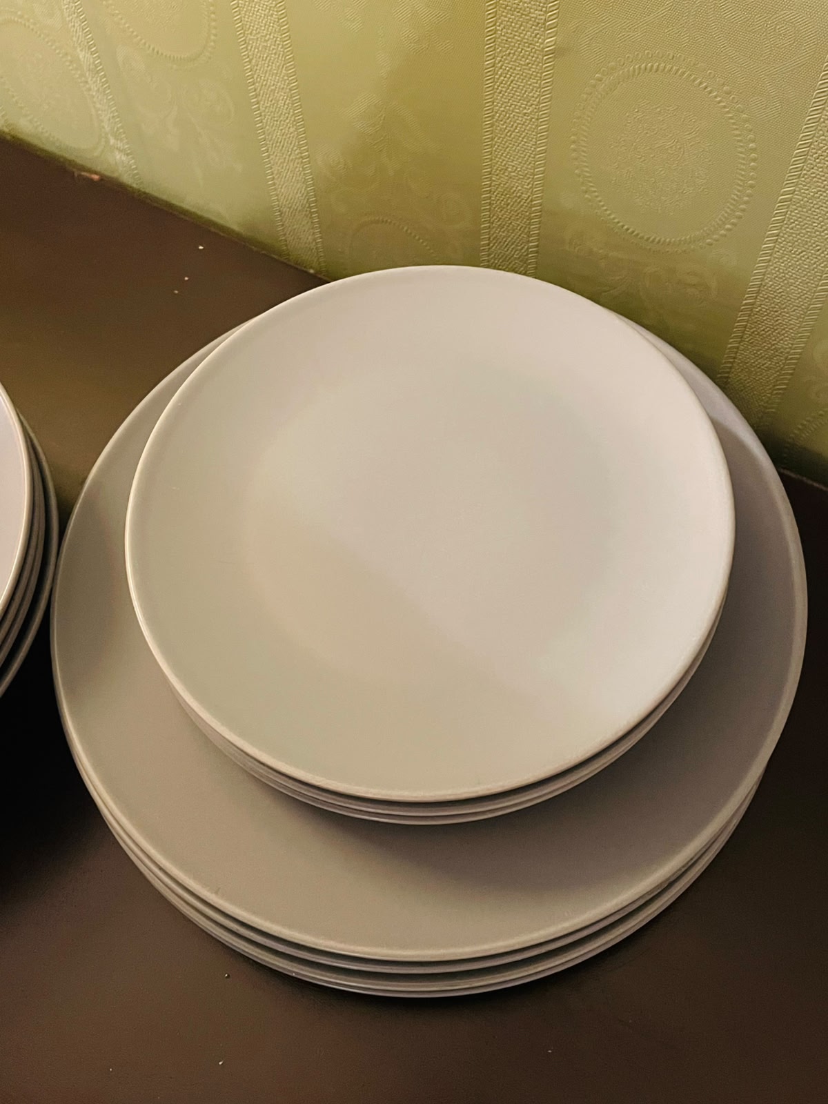 IKEA Stoneware Dinnerware Set 11 Pieces Grey Plates & Bowls