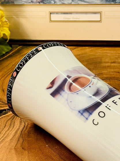 Coffee Latte Mug | Tall Café Style Ceramic Coffee Cup