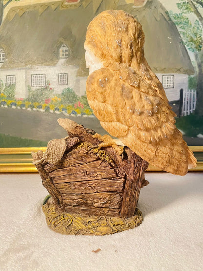 Brooks & Bentley The Barn Owl Clock – 1996 Vintage Retro Woodland Timepiece
