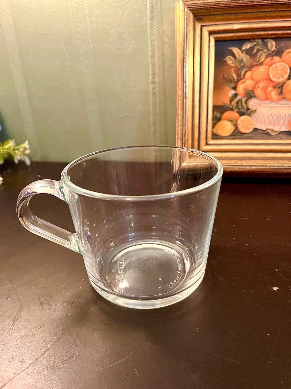 Vintage IKEA Clear Glass Soup  Mug – 4 Inch