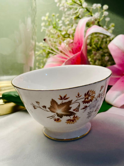 Vintage Colclough Bone China Floral Sugar Bowl – Made in England, 11 cm