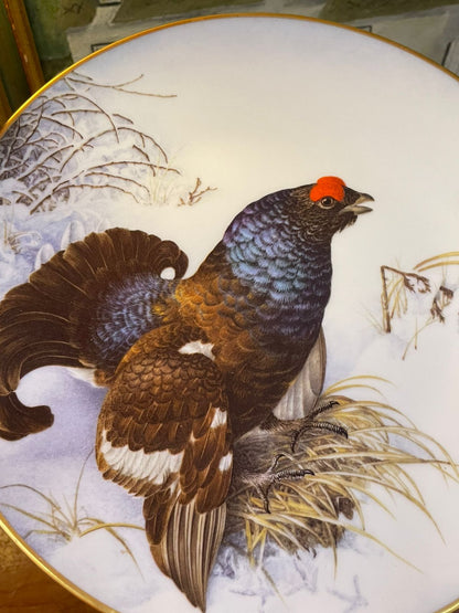 1984 Limited First Edition “Black Grouse” Plate | 9" | Buehler Collector Series