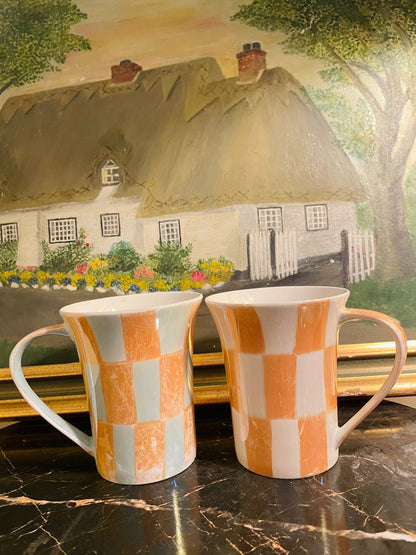 Set of 2 Mugs, Tea mug, Coffee mug ,Oven Safe, Fine Bone China , England