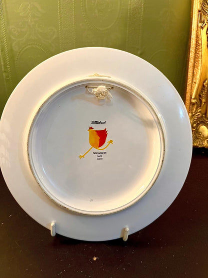 Whimsical Sheep Decorative Plate 7 Inch