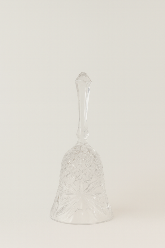 Vintage Crystal Dinner Bell – Crystal Cut Bell Made in France