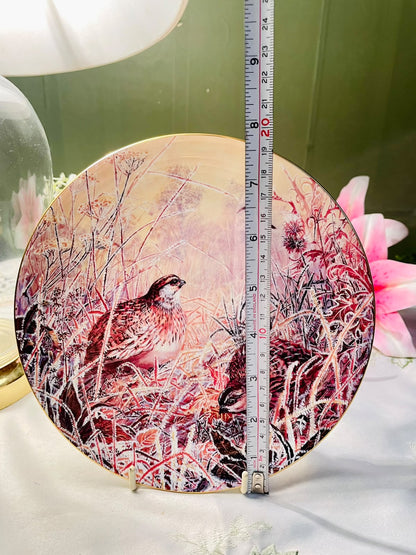 Wedgwood A Frosty Meadow Quail Plate – 8 Inch