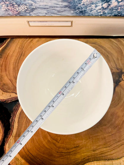 Vintage Floral Porcelain Bowl Pink Flower Pedestal Bowl