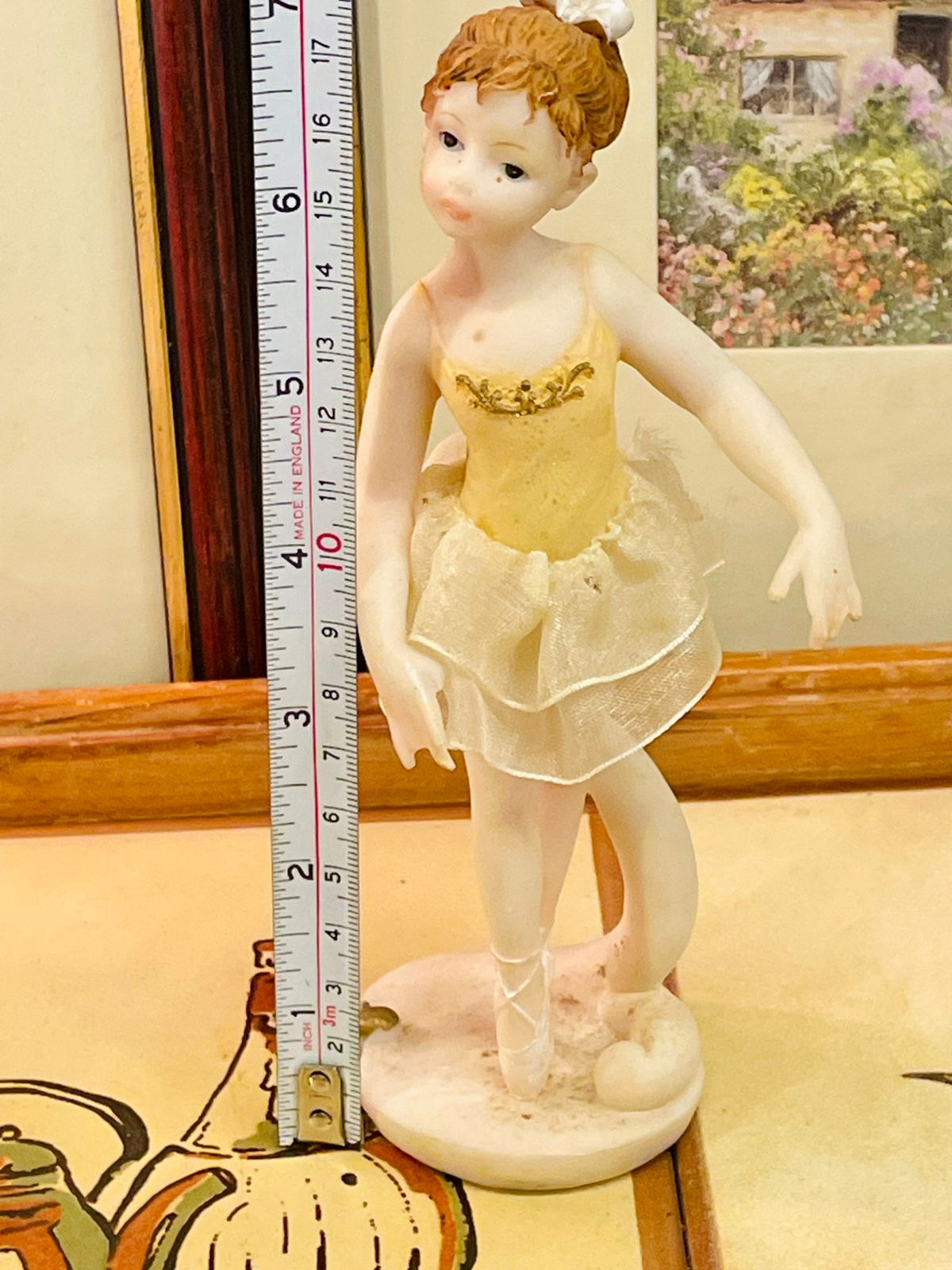 7” Ballerina Porcelain Figurine – Elegant Ballet Dancer Decor