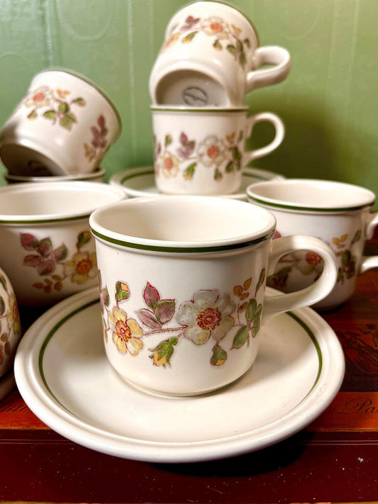 Marks Spencer Autumn Leaves England 14 Piece Tea Set | Oven to Tableware