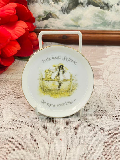 Holly Hobbie Friend Quote Decorative Collector Plate 2.5 inch