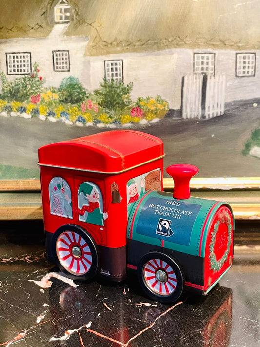#MSCollectibles #ChristmasTin #TrainTin #MarksAndSpencer #VintageTinBox #CollectibleTin #HotChocolateTin #HolidayDecor #GiftIdeasPakistan #AntiqueCollectibles