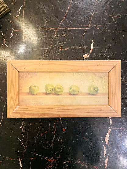 Set of 4 Framed Fruit Kitchen Wall Art Frames 12 inches