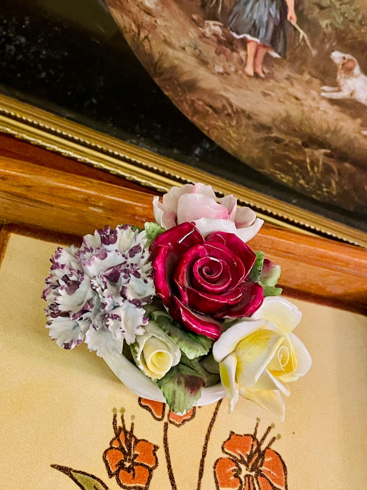 Vintage Bone China Mixed Flower Posy – Made in England