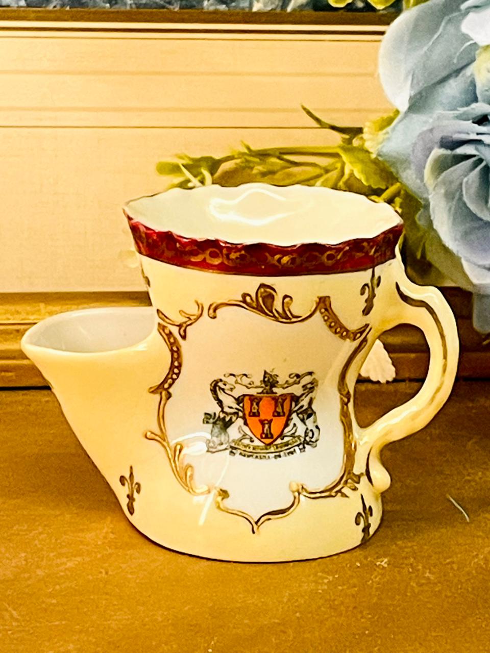 Vintage Gemma Shaving Mug – Heraldic Porcelain Grooming Cup