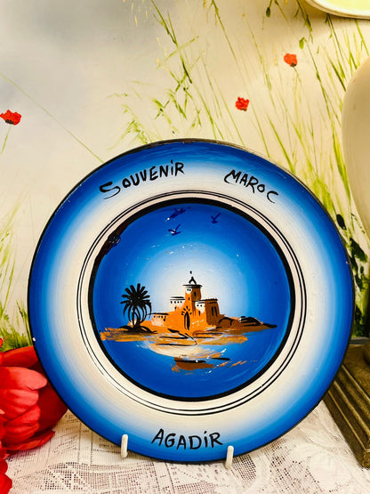 Agadir Morocco Souvenir Decorative Wall Plate 8 inches