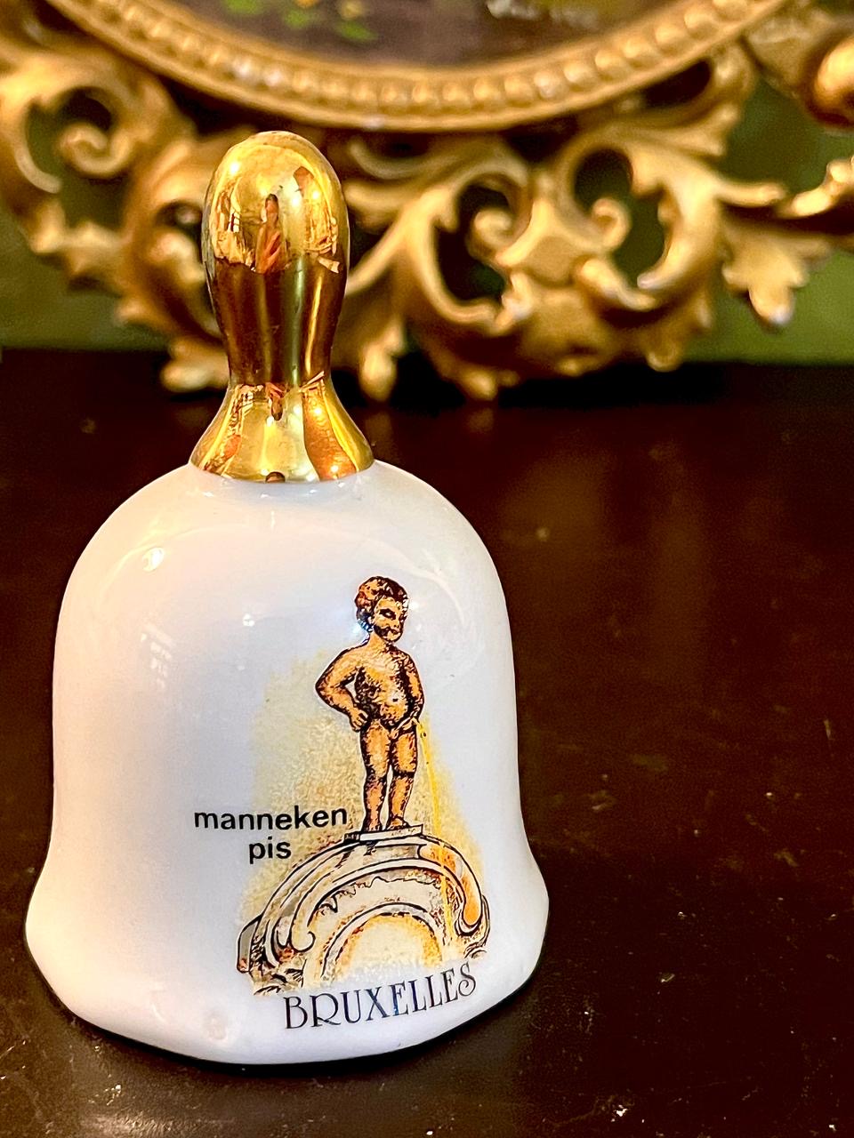 Manneken Pis Brussels Porcelain Souvenir Bell