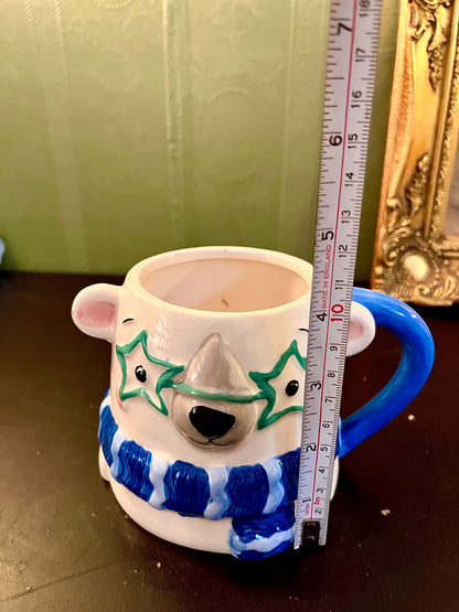 Koala Ceramic Mug – Blue Scarf Novelty Coffee Cup