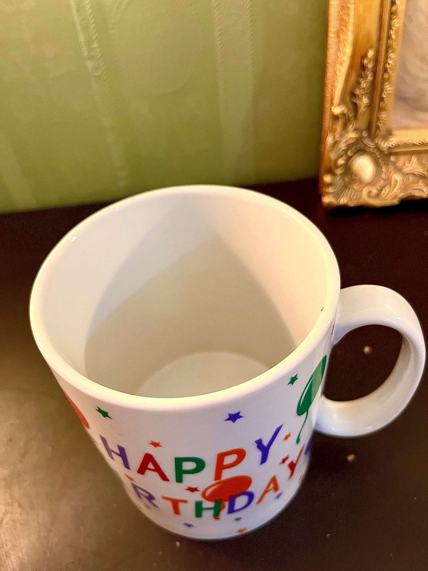 Happy Birthday Ceramic Mug – Colourful Balloon Coffee Cup