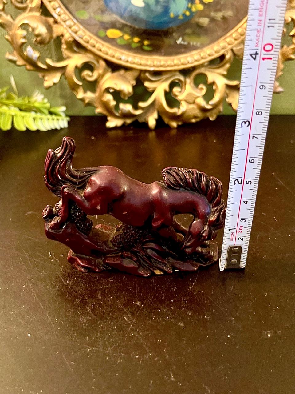 Running Mini Horse Resin Sculpture