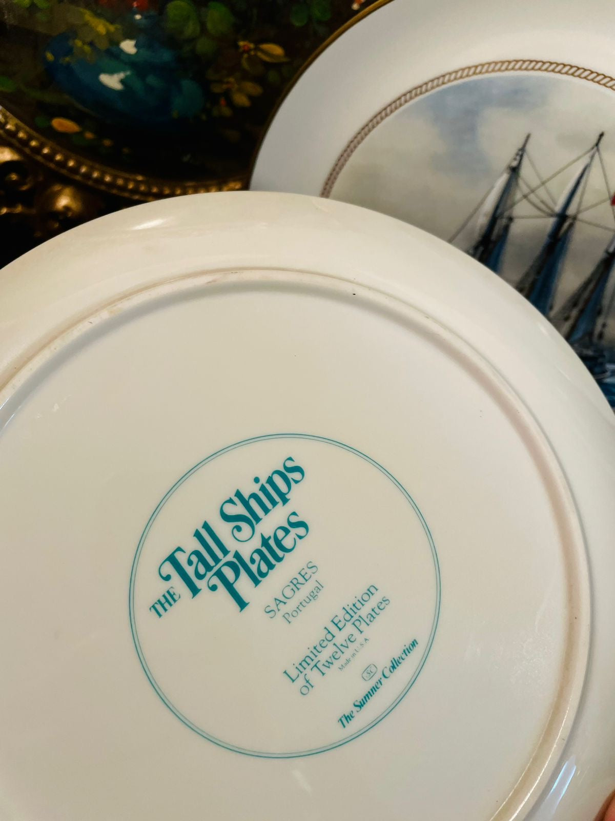 Set of 2 Tall Ships Limited Edition Decorative Plates