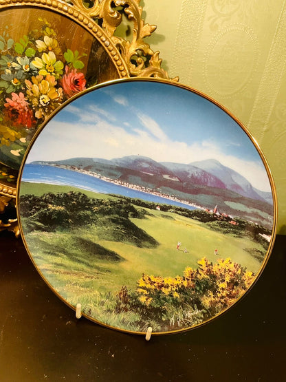 The 9th at Royal County Down Golf Course Porcelain Decor Plate – A.G. Hobson