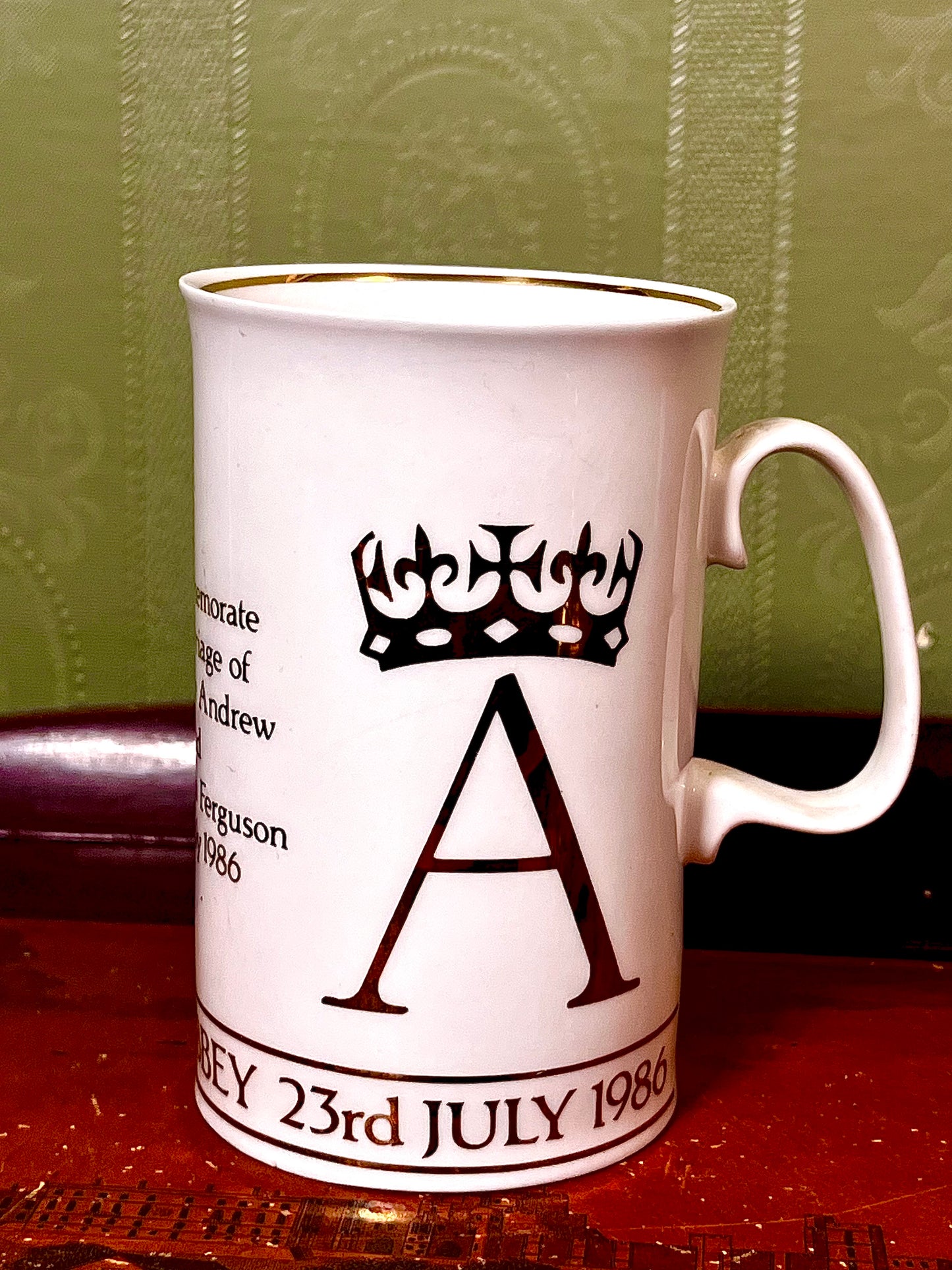 Dunoon Prince Andrew Sarah Ferguson Royal Wedding 1986 Mug Fine Bone China