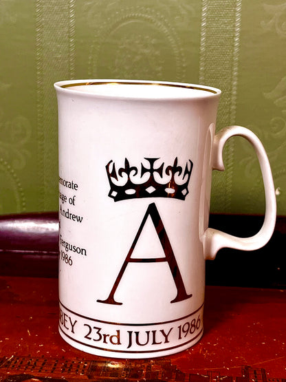 Dunoon Prince Andrew Sarah Ferguson Royal Wedding 1986 Mug Fine Bone China