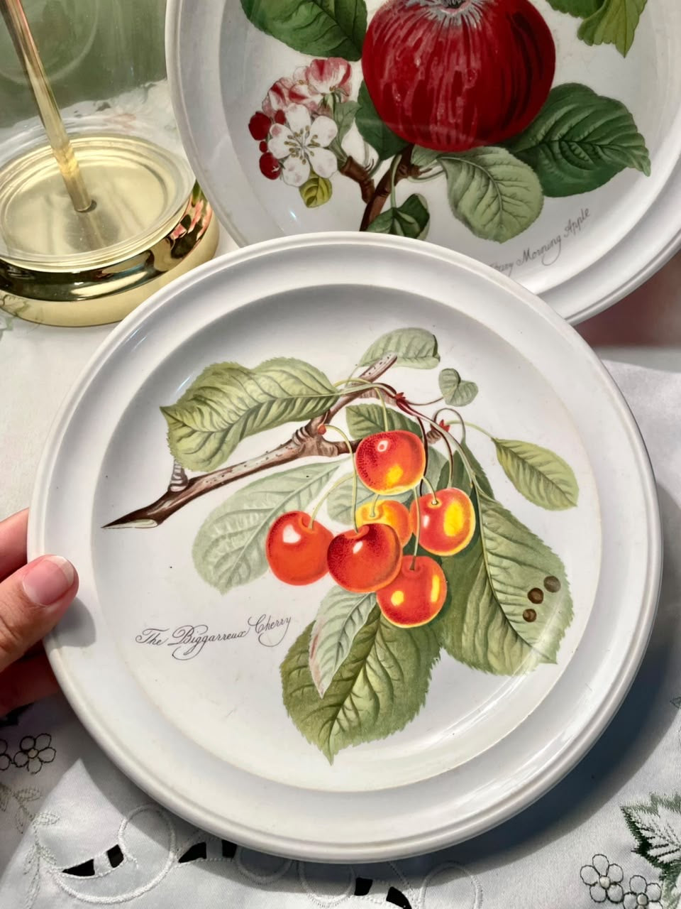 Portmeirion Pomona Fruit Decor Plates 22 cm –  Set of 2