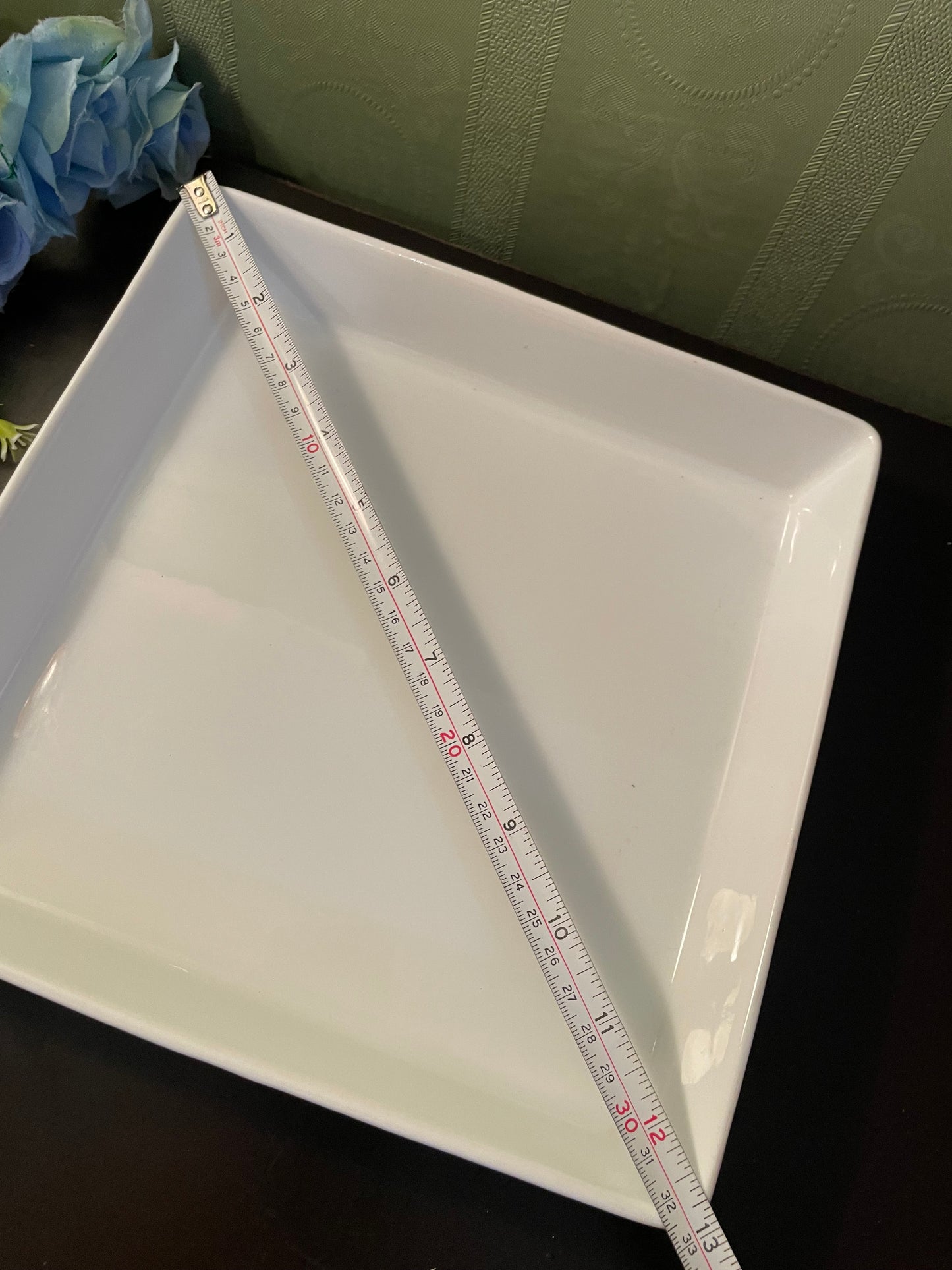 White Square Ceramic Serving Dish