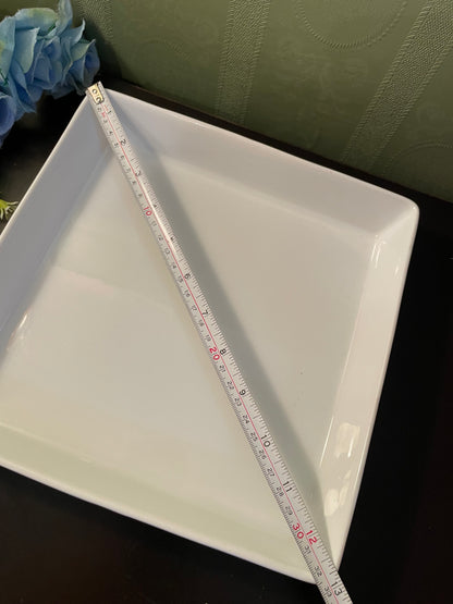 White Square Ceramic Serving Dish