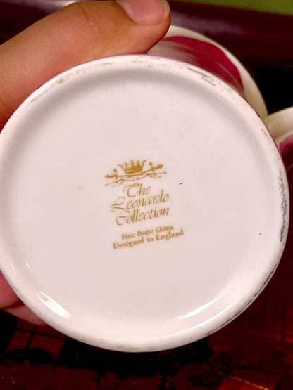 The Leonardo Collection Poppy Fine Bone China Mug Pink Red