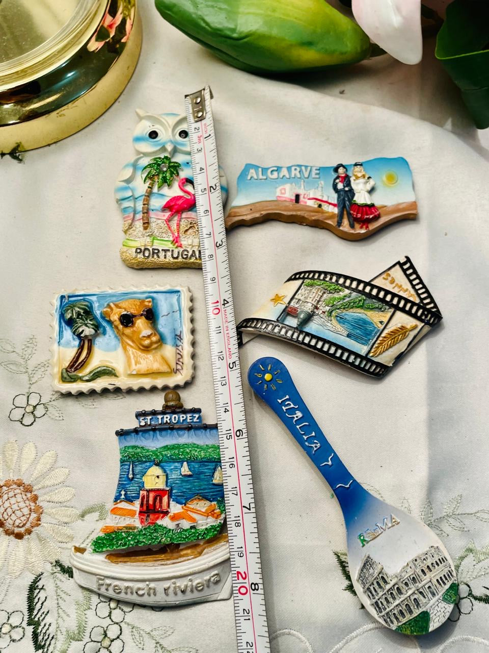 European Travel Souvenir Magnet  Pieces Set of 6