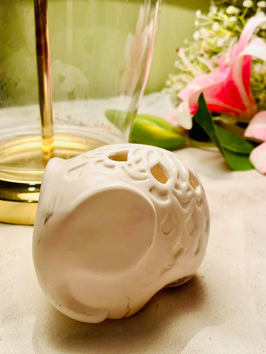 Vintage Avon "Ola Elephant " LED Tealight Holder 4 Inch