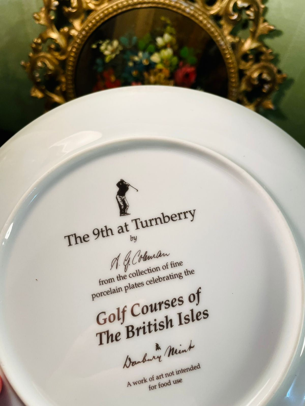 The 9th at Turnberry Golf Course Porcelain Decor Plate – A.G. Hobson