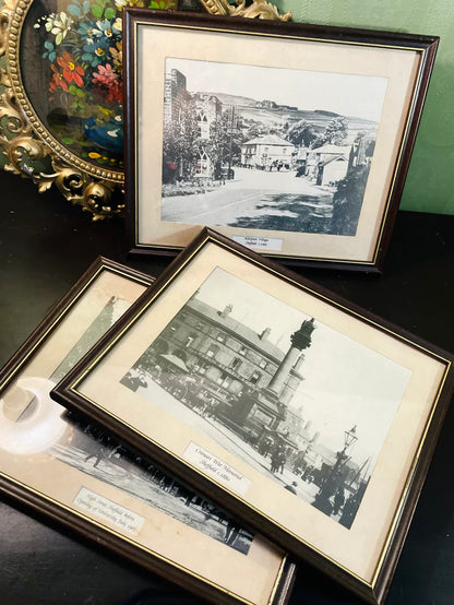 Vintage Sheffield Heritage Wall Gallery with Clock – 4 Piece Set